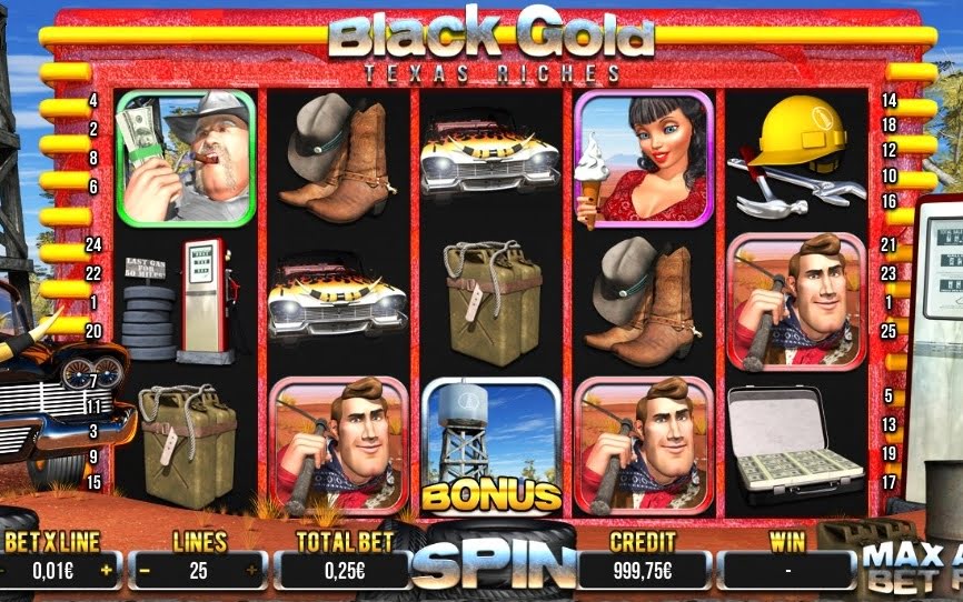 Slot machine con petrolio