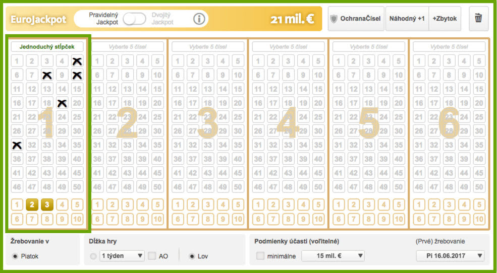 Numeri vincenti EuroJackpot