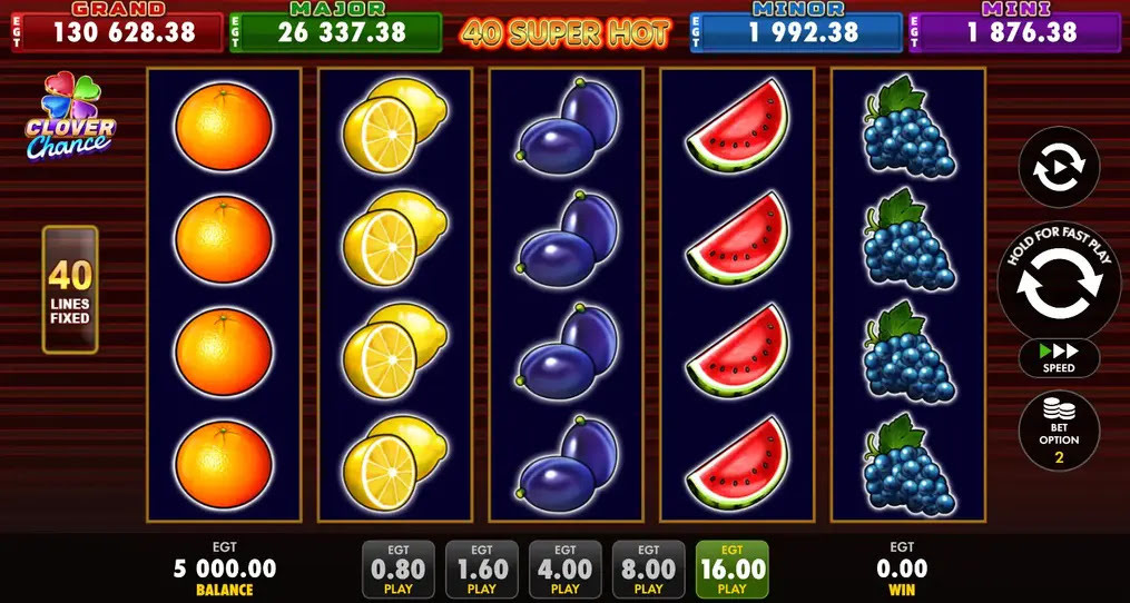 Simboli frutta 40 Super Hot
